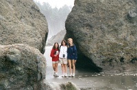 sv2k0154  Jessica, Carol, and Michelle on Kalaloch Beach in Olympic National Park  &#169; 2017 All Rights Reserved