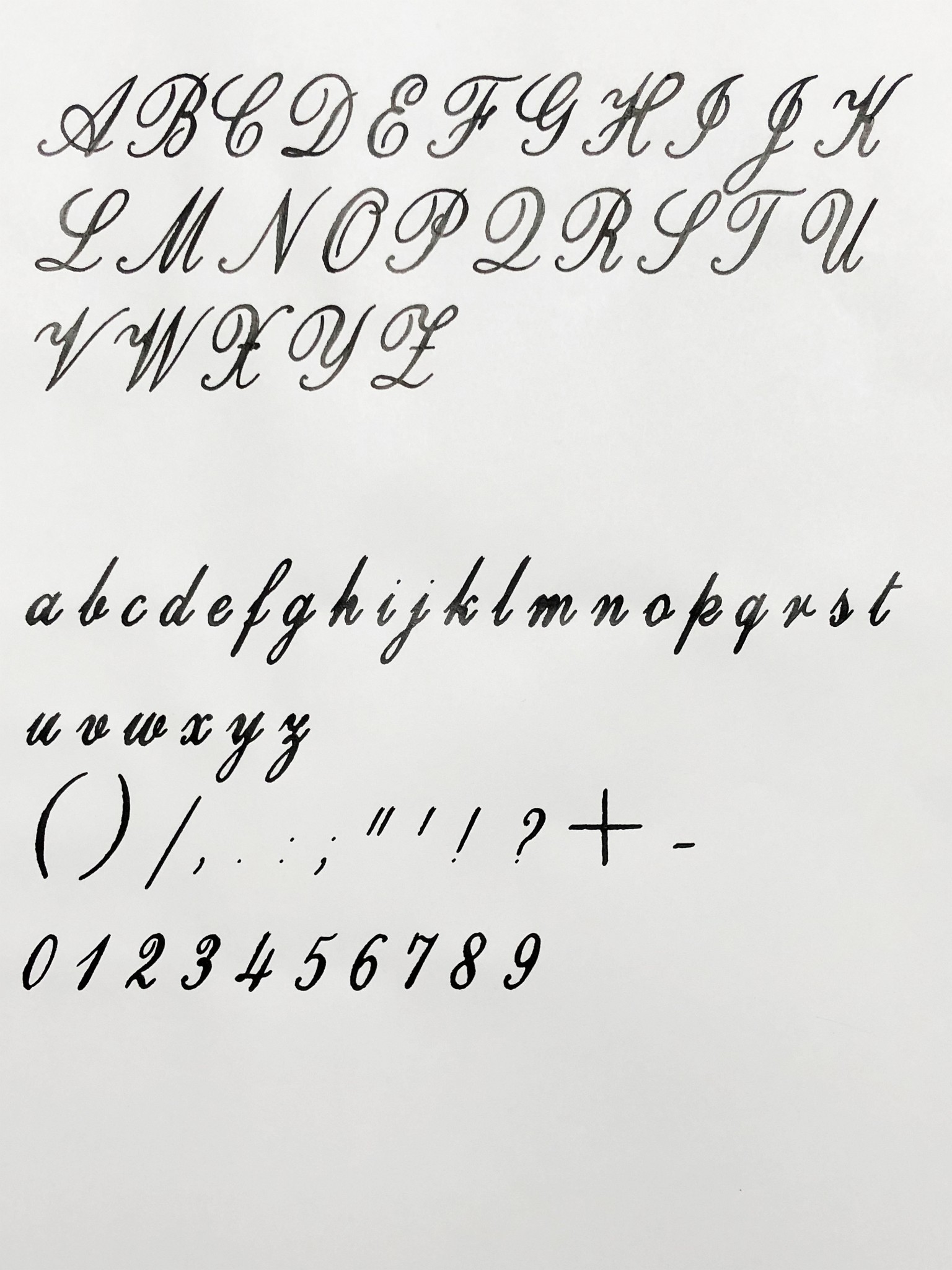 First full calligraphy font